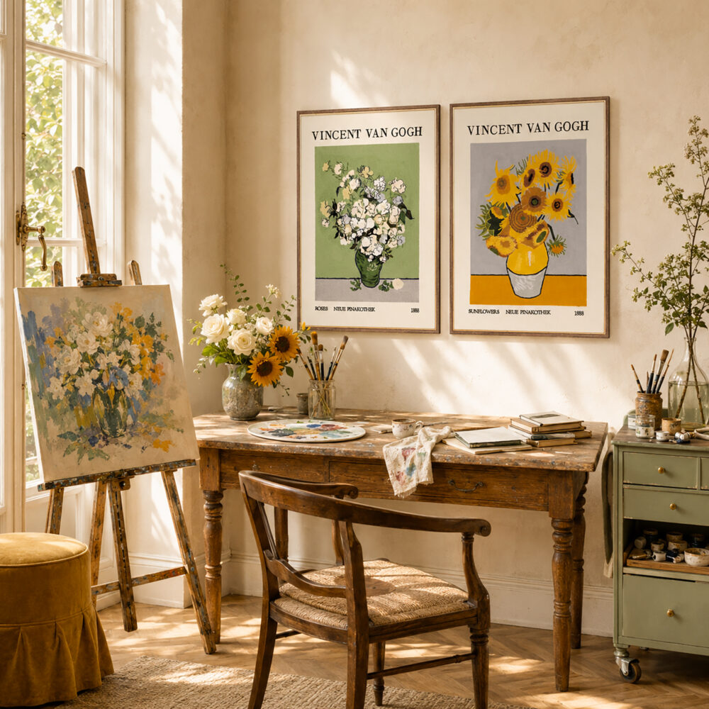 Stitched Sunflowers &  Roses