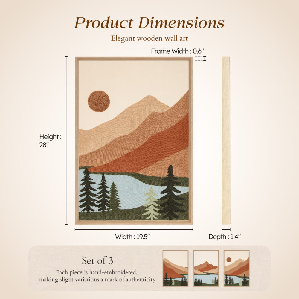 Yosemite in Terracotta Threads